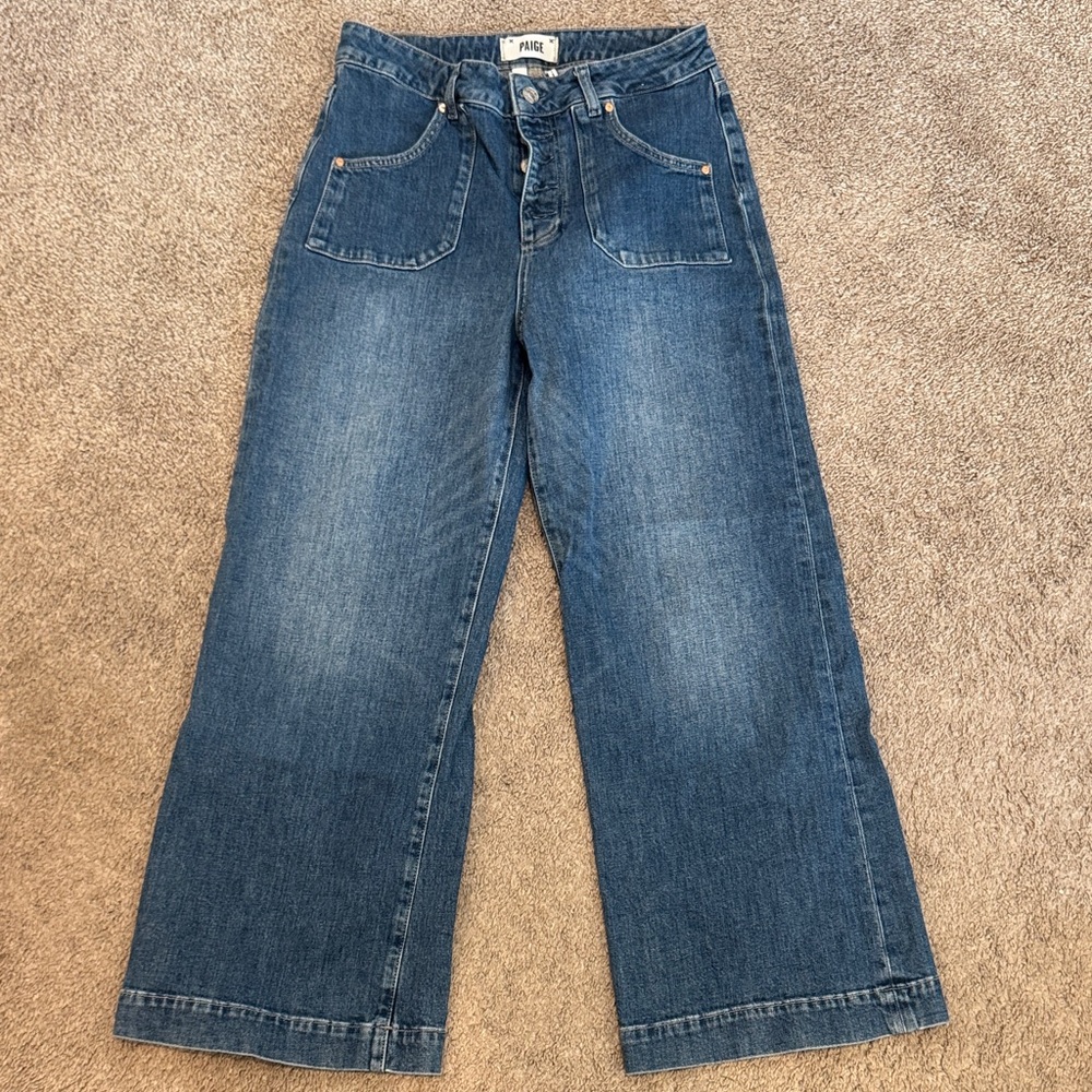 Paige Anessa Anthropologie Women's Blue Jeans 28